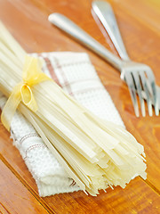 Image showing raw rice noodles