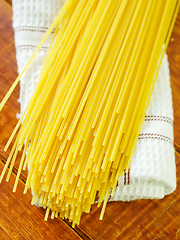 Image showing raw spaghetti