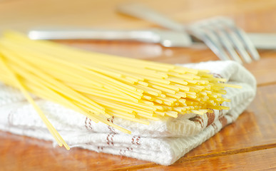 Image showing raw spaghetti