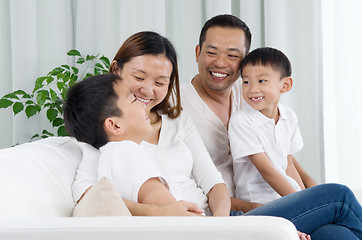 Image showing Asian family 