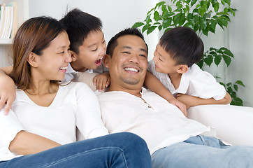 Image showing asian family