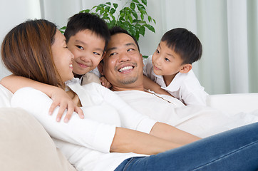 Image showing asian family