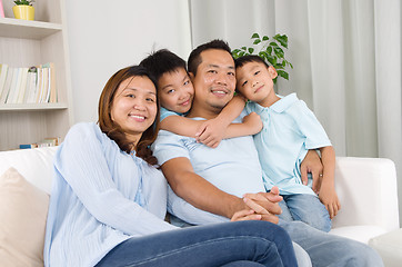 Image showing asian family