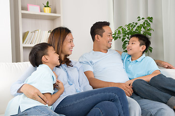 Image showing asian family