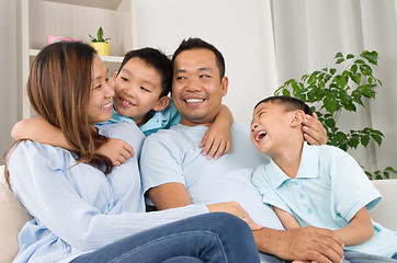 Image showing asian family