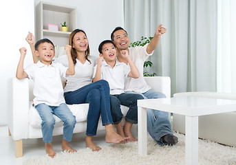 Image showing Asian family