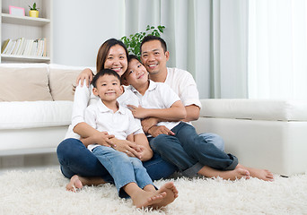 Image showing asian family