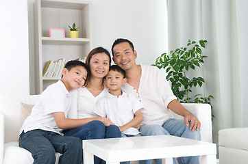 Image showing  asian family