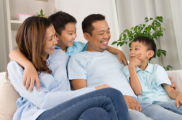 Image showing asian family