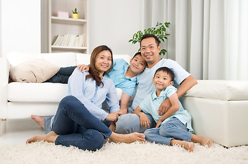 Image showing asian family