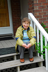 Image showing Senior woman smiling