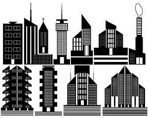 Image showing different high-rise homes