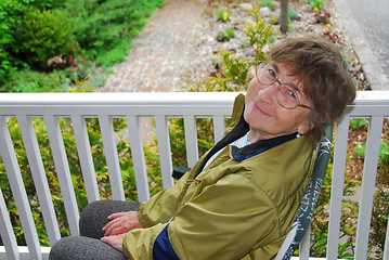 Image showing Senior woman smiling
