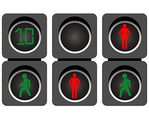 Image showing pedestrian traffic lights