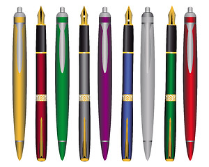 Image showing pen and ink pens