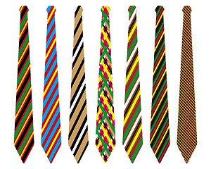 Image showing striped ties