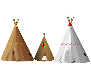 Image showing wigwams