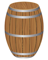 Image showing wooden barrel