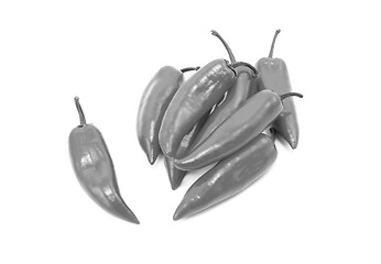 Image showing Pile of baby peppers
