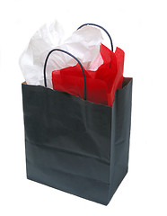 Image showing Paper shopping bag with tissue