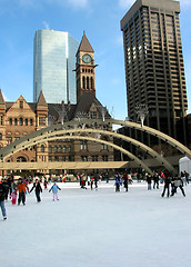 Image showing Skating in downtown Toronto