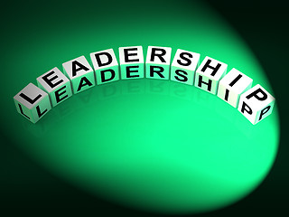 Image showing Leadership Letters Mean Guidance Influence And Management