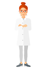 Image showing Female laboratory assistant.