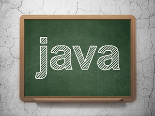 Image showing Software concept: Java on chalkboard background