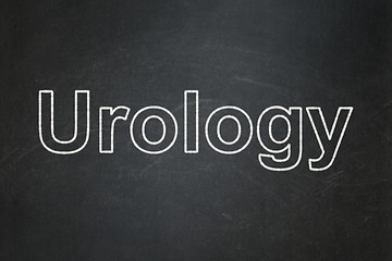 Image showing Medicine concept: Urology on chalkboard background