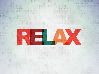 Image showing Holiday concept: Relax on Digital Paper background