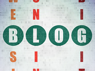 Image showing Web development concept: Blog in Crossword Puzzle