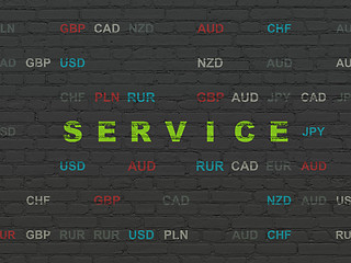 Image showing Business concept: Service on wall background