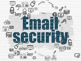 Image showing Protection concept: Email Security on wall background