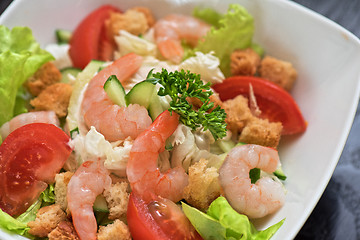 Image showing shrimp vegetable salad