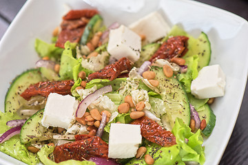 Image showing Salad feta cheese