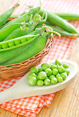 Image showing green peas