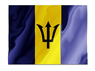 Image showing Barbados fluttering