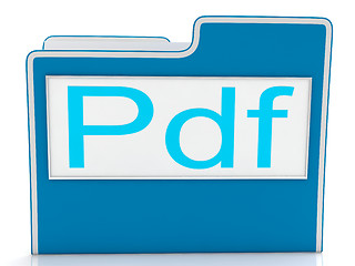 Image showing Pdf File Shows Document Format Or Files