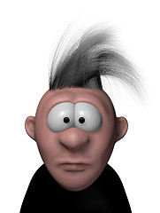 Image showing confused cartoon guy