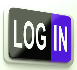 Image showing Log In Login Button Shows Sign In Online