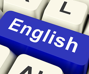 Image showing English Key Means Language \r