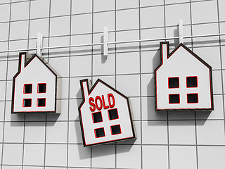 Image showing Sold House Meaning Sale Of Real Estate