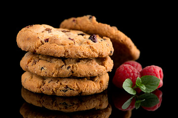 Image showing Dried fruits chip cookies 