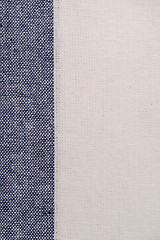 Image showing Blue textureStriped fabric