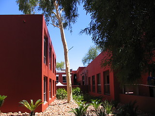Image showing red building