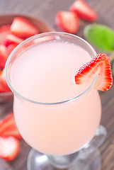 Image showing strawberry coctail