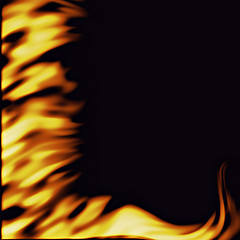 Image showing flames on black