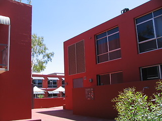 Image showing red building