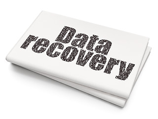 Image showing Information concept: Data Recovery on Blank Newspaper background