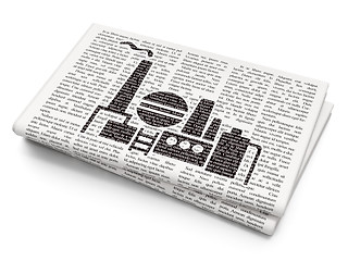 Image showing Finance concept: Oil And Gas Indusry on Newspaper background